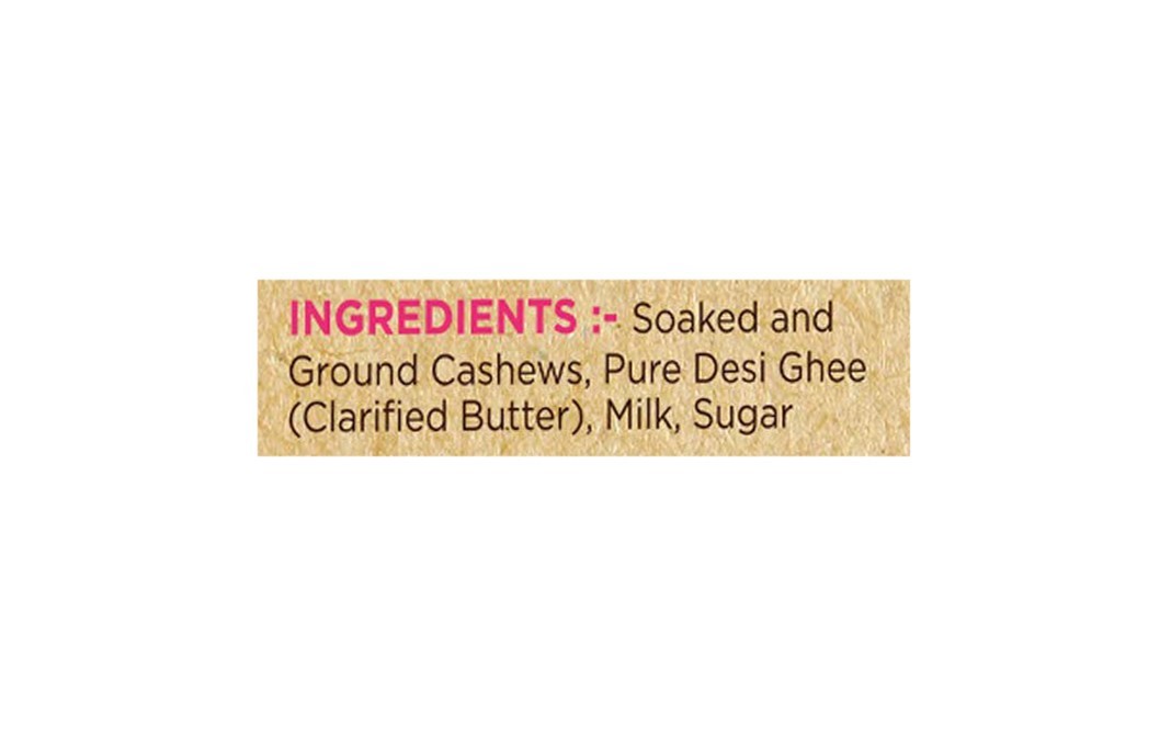 Delight Foods Kaju Katli    Box  500 grams